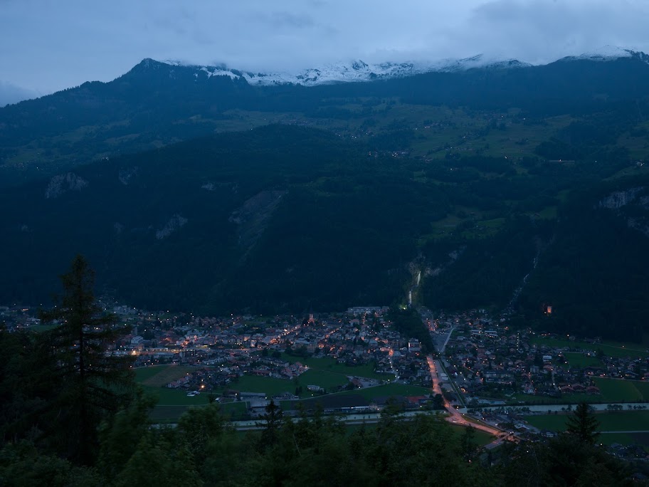 View of Meiringen from Hotel Zwirgi