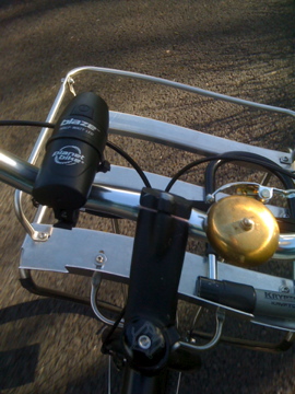 Ace Hotel bicycle cockpit