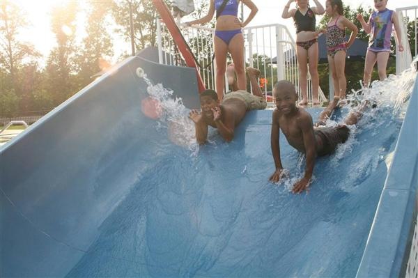 water slide