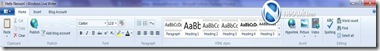 Windows Live Writer 2010 – панель редактирования Windows Live Writer 2010 – панель редактирования
