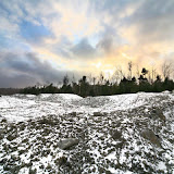 Piste sous la neige