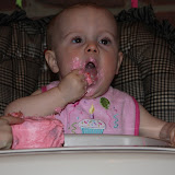 Sister steals a swipe of icing...but I don't care!