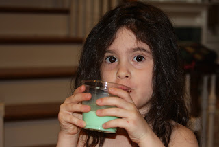 Green milk!