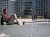 Reading my book at Union Square, San Francisco.