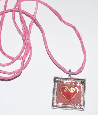 *Ritzy Resin* DIY Necklace Kit - Silver Square
