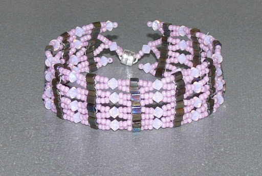 *Diamond Girl* DIY Bracelet - Pink / Grey