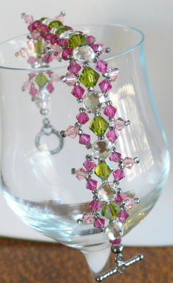 *Kaleidescope* DIY Bracelet - Olive/Pink