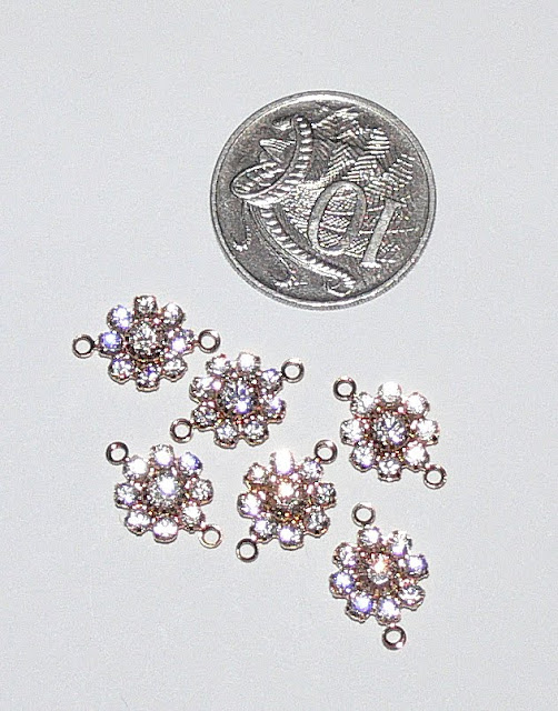 Swarovski 10mm Filigree Flower Link - Gold Plate