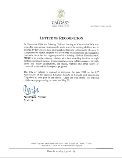 Nenshi Letter