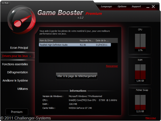 GameBooster 2.2 drivers