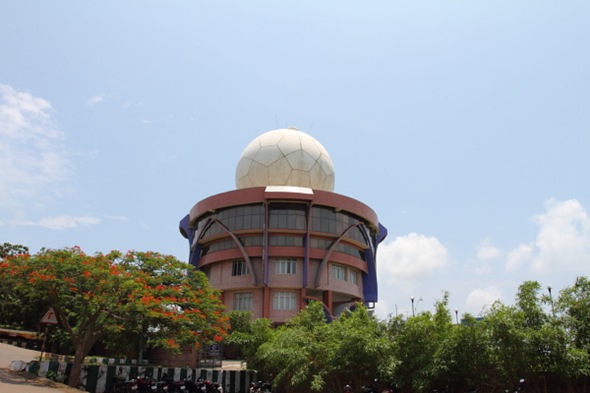 Radar tower on top of Kailashgiri