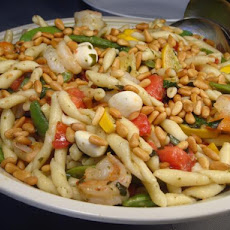 Pesto Pasta Primavera With Shrimp