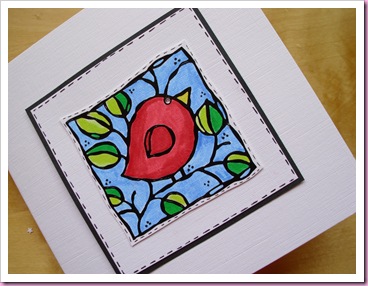 Little Red Bird Card Little Red Bird Card
