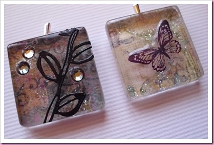 Glass tile pendants