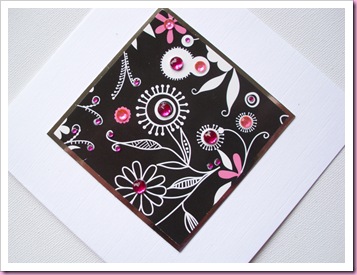 Flower and gem Card Flower and gem Card