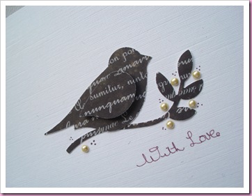 Stampin Up Bird Punch