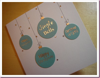 Baubles Card Baubles Card