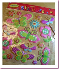 Poundland Butterfly Puffy Stickers Poundland Butterfly Puffy Stickers