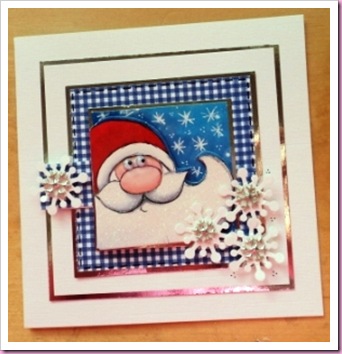 Santa Gift Tag Card Santa Gift Tag Card