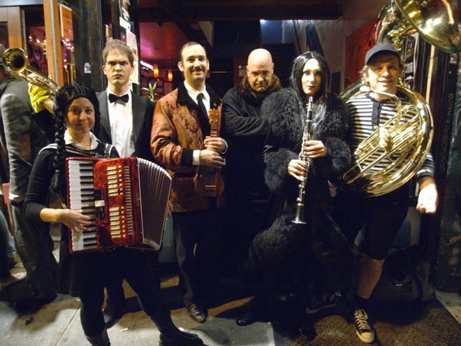 The Adams Family Band Prepares for a Concert