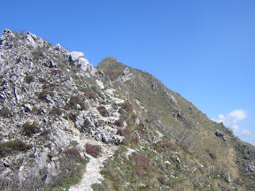 Un traversino per riportarsi del versante Sud sulla cresta Est