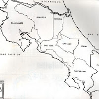 Mapa de Costa Rica.