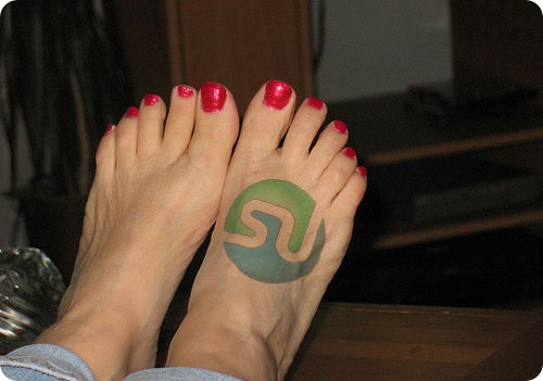 Stumbleupon in leg