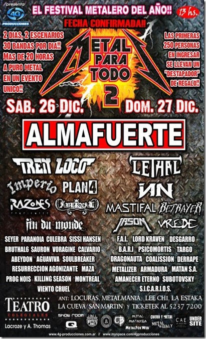 almafuerte 26 dic