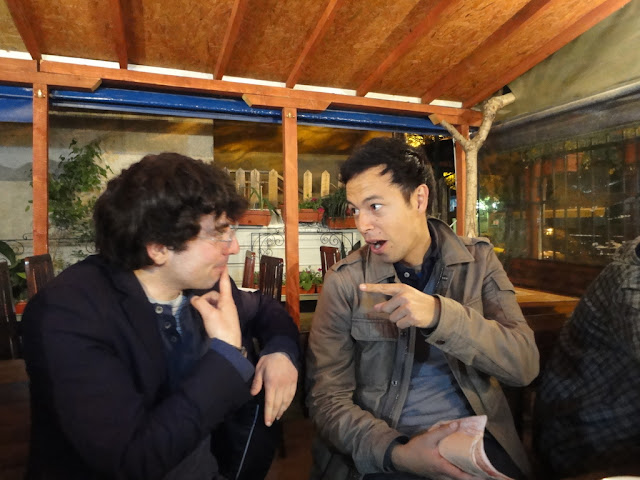 Kadir and William discussing over EU EMU EC and over stuff with Rakji :)