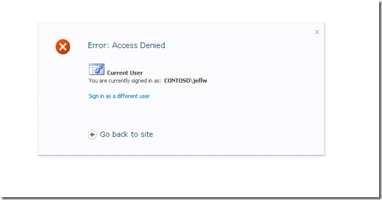 SharePoint 2010 Error Page SharePoint 2010 Error Page