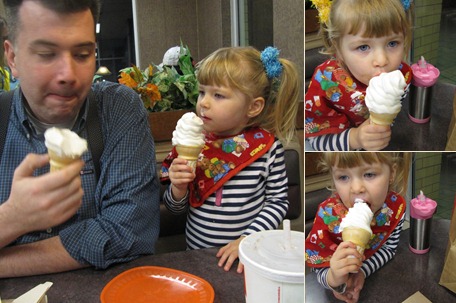 View 2009 Daddy, Chloe and Ice Cream