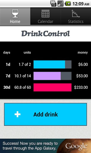 DrinkControl - alcohol tracker