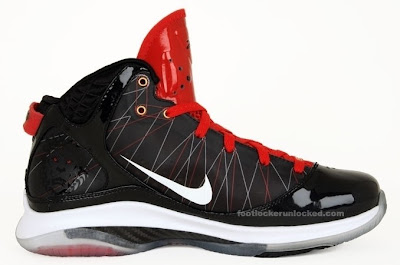 Nike LeBron VII Post Season Drops at Footlocker on March 27th nike lebron 7 ps gr black white red 4 04 Nike LeBron VII Post Season Drops at Footlocker on March 27th