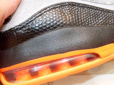 Nike Air Max LeBron VII Low Wolf Grey/Total Orange White Sample nike air max lebron 7 low ss grey orange white 1 05 Nike Air Max LeBron VII Low Wolf Grey/Total Orange White Sample