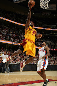 lebron james nba 081203 cle vs nyk 04 Cavaliers on a Roll. LeBron James Breaks out the HWC ZLVI