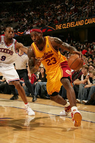 lebron james nba 081212 cle vs phi 05 Hawks Stop Cavaliers Eleven Game Winning Streak