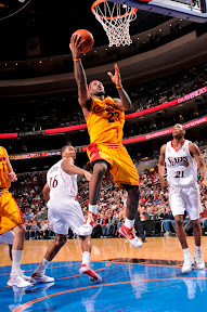 lebron james nba 081212 cle vs phi 07 Hawks Stop Cavaliers Eleven Game Winning Streak