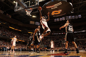 lebron james nba 090405 cle vs sas 02 39 1 For Cavs as They Overpower Boston. Bron Rocks the Miami aka Easter Six.