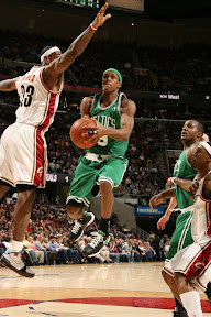 lebron james nba 090412 cle vs bos 03 39 1 For Cavs as They Overpower Boston. Bron Rocks the Miami aka Easter Six.