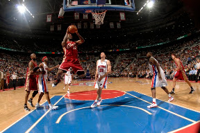 lebron james nba 090424 cle at det 08 game 3 James Near Triple Double Helps Push Pistons to Brink of Elimination