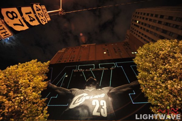 Behind the Scenes of the LeBron Witness MVP Laser Lights