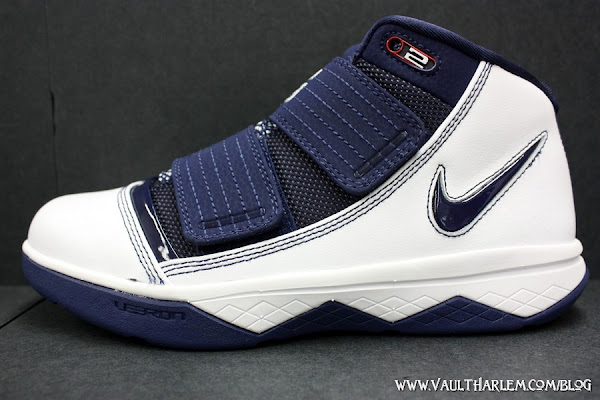 Nike Zoom Soldier III 8211 White and Navy 141 8211 Kids vs Mens