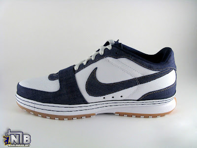 Nike Zoom LeBron VI Low White / Navy / Light Brown Denim lebron6 low navy denim 02 web Nike Zoom LeBron VI Low White / Navy / Light Brown Denim