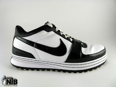 lebron6 low black white 18 web Nike Zoom LeBron VI Low White / Black Patent Leather Showcase