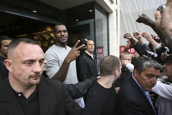 Lebron James Inaugurates the House of Hoops in Paris Europe
