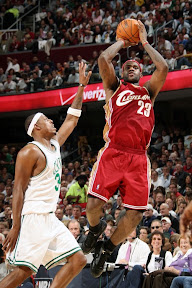 Cavs Lose in the Season Opener. LeBron Breaks out the Black VII. lebron james nba 091029 cle vs bos 11 Cavs Lose in the Season Opener. LeBron Breaks out the Black VII.