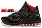 zlvii fake colorway black red white 1 02 Fake LeBron VII