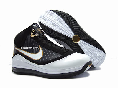 Detailed Look at 375664-011 :: White/Black/Gold :: Nike LeBron VII | NIKE  LEBRON - LeBron James Shoes