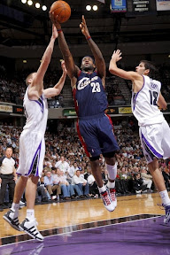 lebron james nba 091223 cle at sac 01 LBJ Records a Triple Double in OT Win in Sac Town. Cavs End Suns Home Game Winning Streak