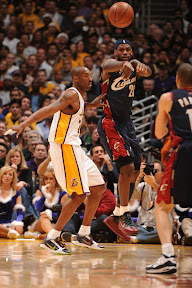lebron james nba 091225 cle at lal 31 LeBron, Cavs Shine in Rout of Kobe, Lakers. LBJ Debuts the Xmas VII.